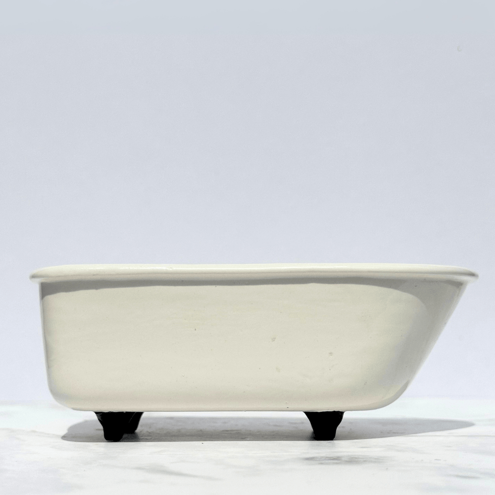 Joyful Hearts Ceramics Soap Clawfoot Bathtub Soap Dish