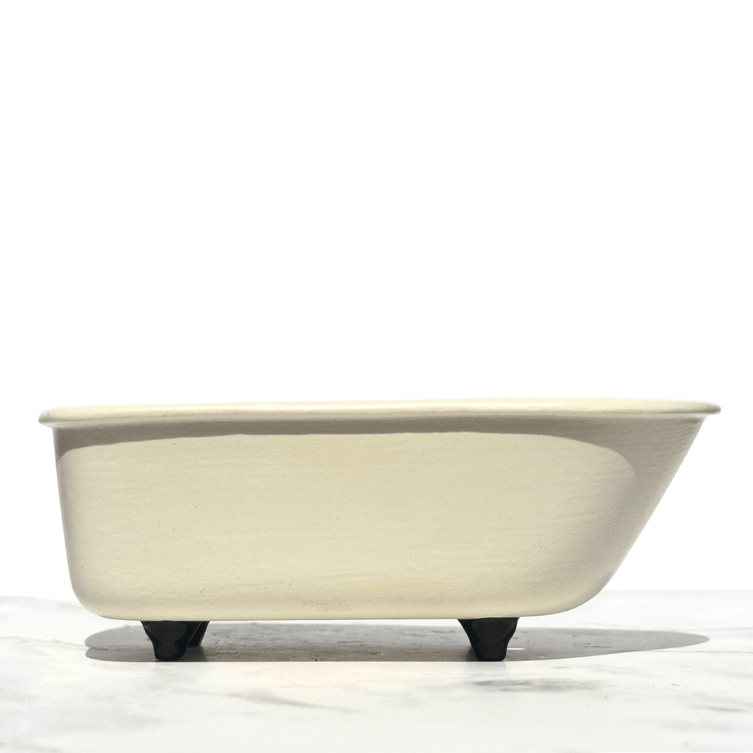 Joyful Hearts Ceramics Soap Clawfoot Bathtub Soap Dish