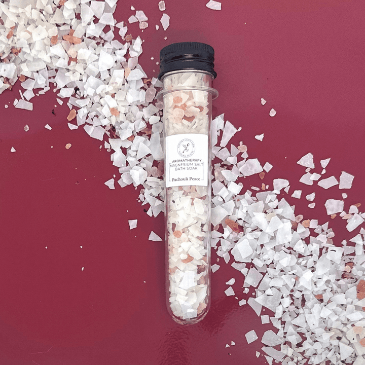 Patchouli Magnesium Bath Salts Tube - Taylor Family Farm - Taylor Family Farm