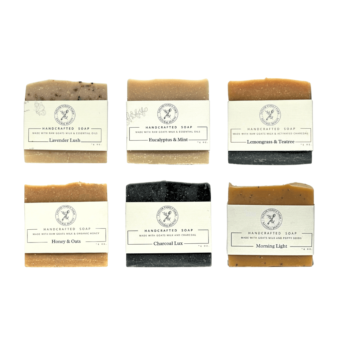 Taylor Family Farm Oxford Bundle Goat’s Milk Soap Gift Set – 6 Bar Collection
