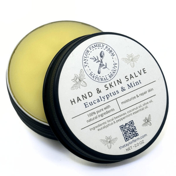Taylor Family Farm Oxford Skin Care Eucalyptus Mint Salve – Preservative-Free, Natural Hydration for Skin
