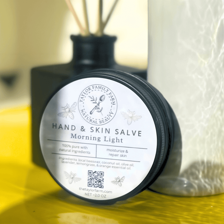 Taylor Family Farm Oxford Skin Care Morning Light Salve – All Natural Skincare with Lavender & Citrus for Hydration