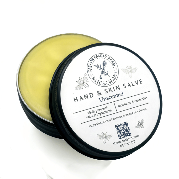Taylor Family Farm Oxford Skin Care Unscented Lotion Salve | Natural Moisturizer for Dry Skin, Hands, & Lips