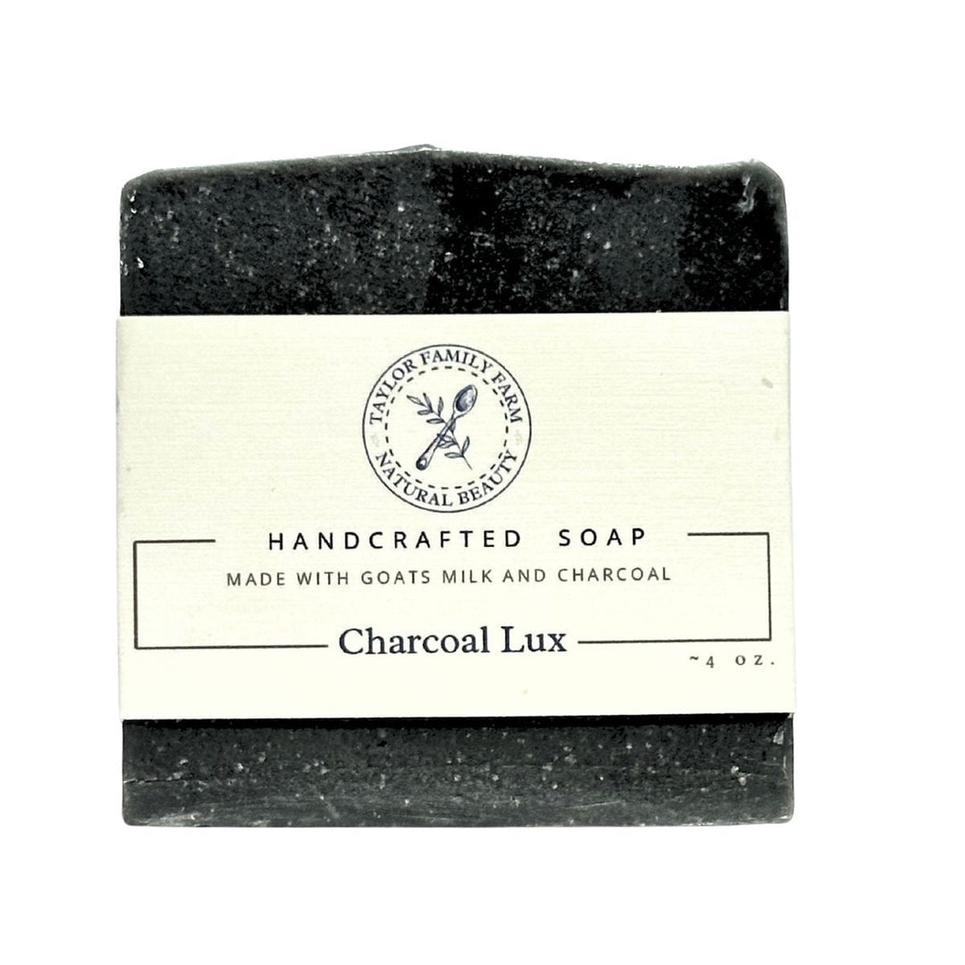 Taylor Family Farm Oxford Soap Charcoal Lux: Natural Goat’s Milk Soap for Clear, Healthy Skin