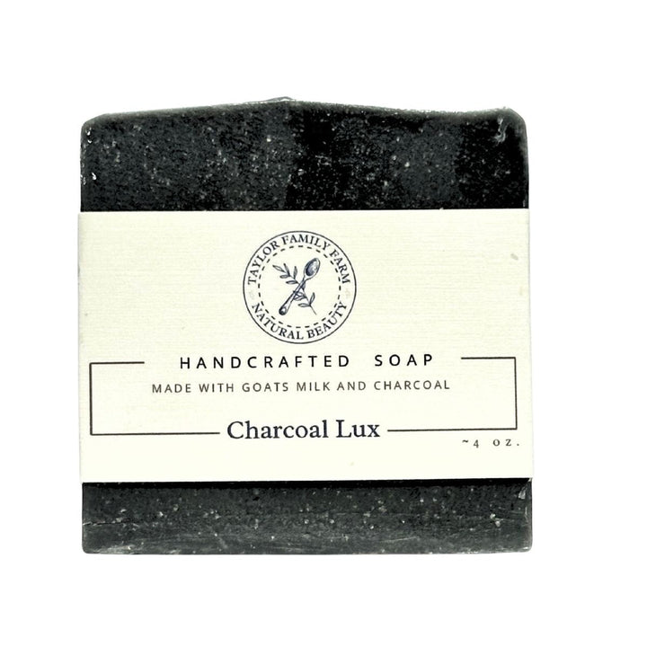 Taylor Family Farm Oxford Soap Charcoal Lux: Natural Goat’s Milk Soap for Clear, Healthy Skin