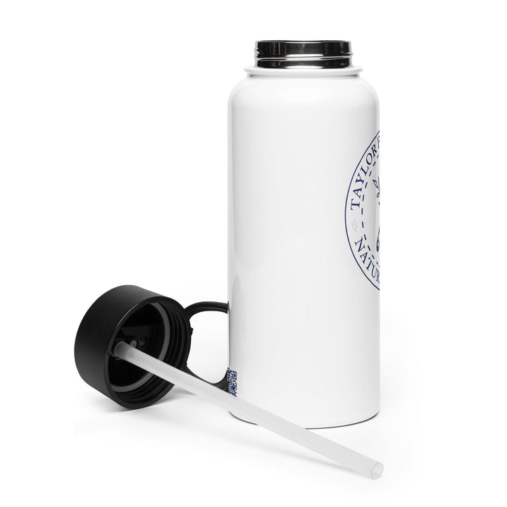 Taylor Family Farm Stainless steel water bottle with a straw lid