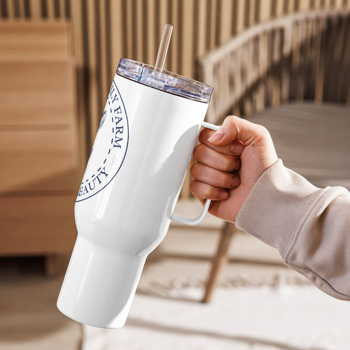 Travel mug with a handle - Taylor Family Farm - Taylor Family Farm